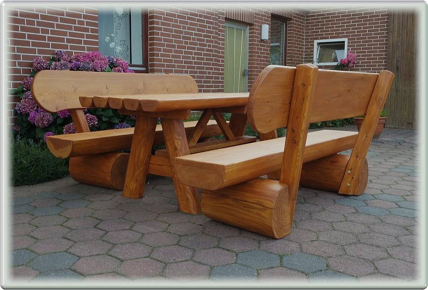 Bild 3 Gartenmöbel aus Lärchenholz. Holzmöbel. Krongartmöbel.