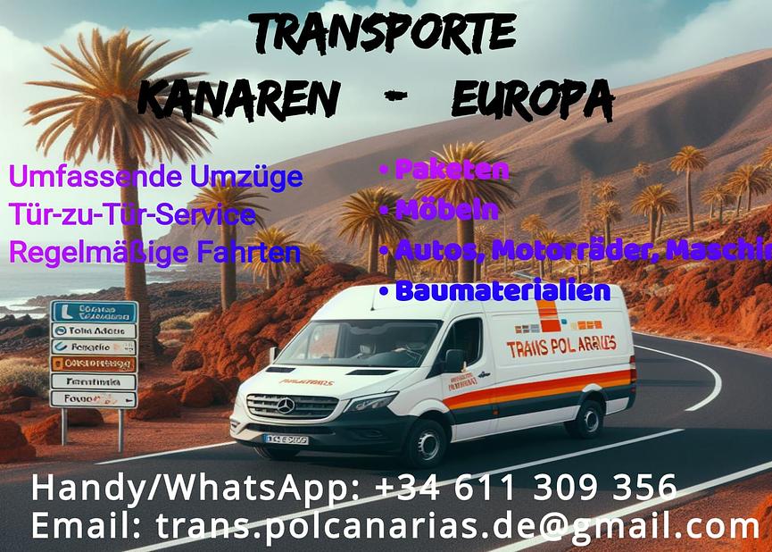 Bild 1 Transporte Kanarische Inseln - Europa