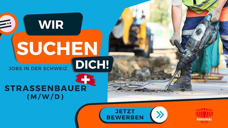 Vorschaubild Straßenbauer (m/w/d) Jobs in der Schweiz – Jetzt bewerben!