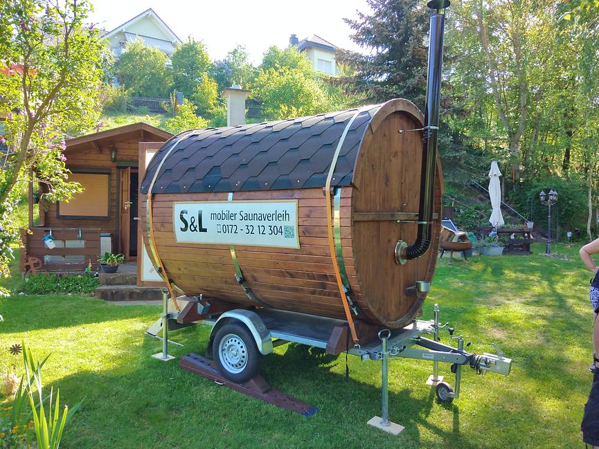 Bild 1 Mobile Sauna verleih, Fasssauna mieten. 