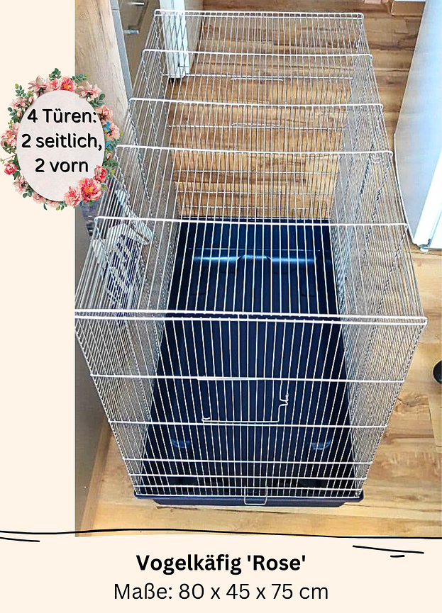 Bild 3 VOGELBAUER 'Rose' abzugeben, sehr geräumig