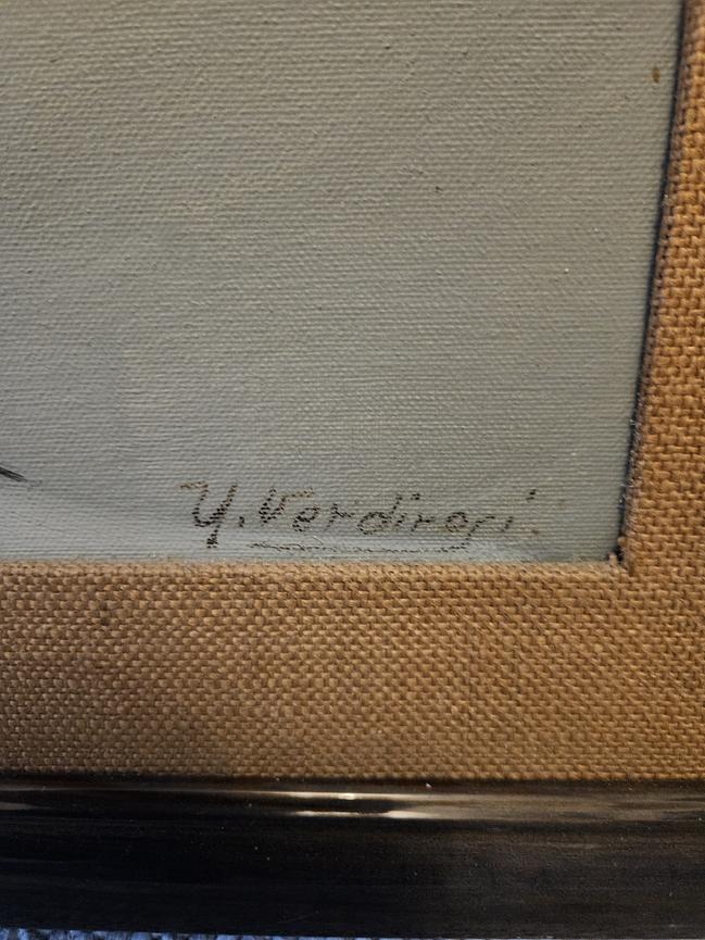 Bild 4 Original Ölgemälde von Umberto Verdirosi – „Kutsche im Nebel“ – Signiert