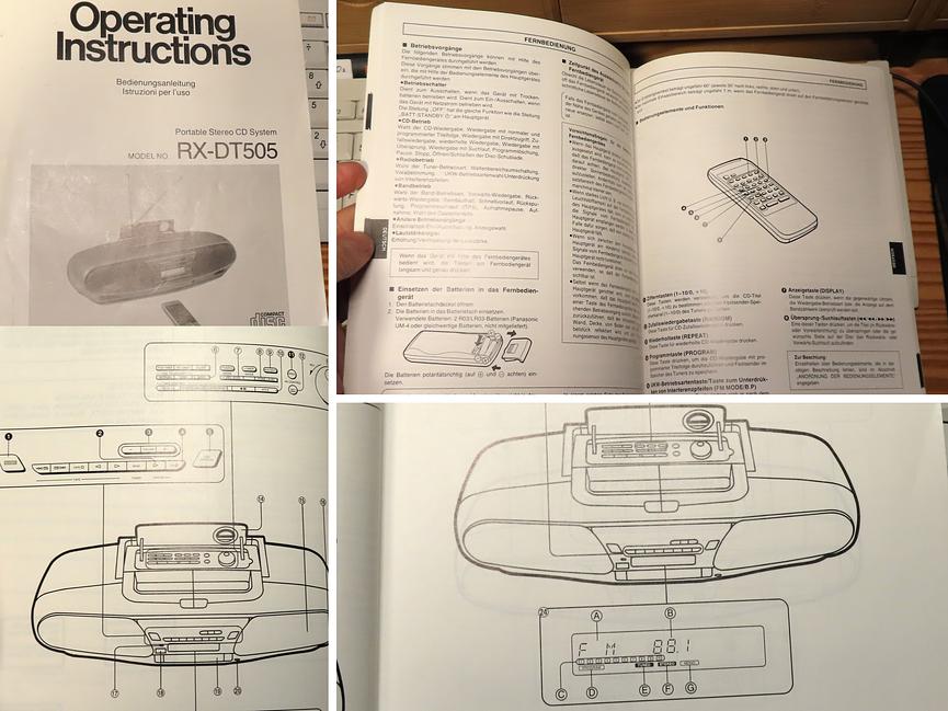 Bild 2 Panasonic Portable Stereo CD System RX-DT505
