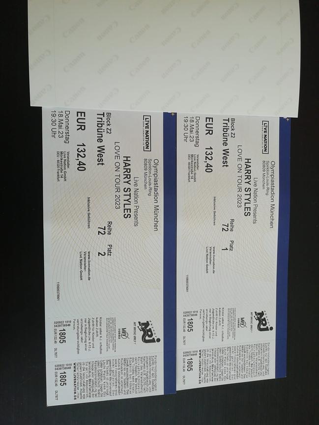Bild 1 Harry Styles Tickets 18.05. München