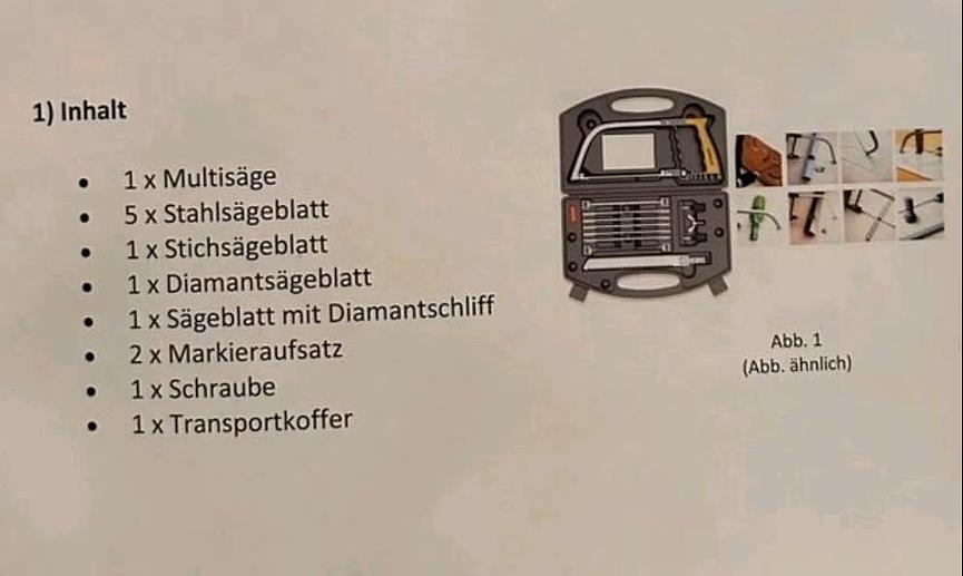 Bild 2 Handsäge, Multisäge 11 in 1 Neu im Koffer