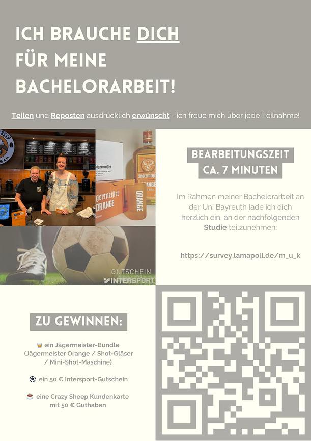 Bild 1 Ich brauche dich für meine Bachelorarbeit!