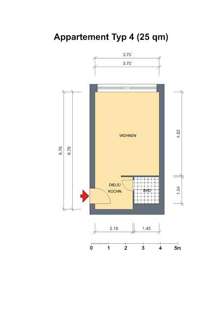Bild 10 Ruhige Appartements in MS-Nienberge / 24 bzw. 25 qm / 4 km bis Mensa II