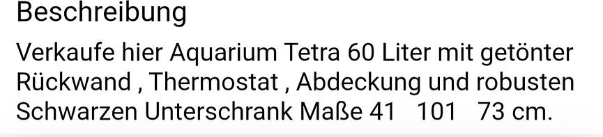 Bild 5 60 Liter Aquarium mit oder ohne Unterschrank 10 Euro