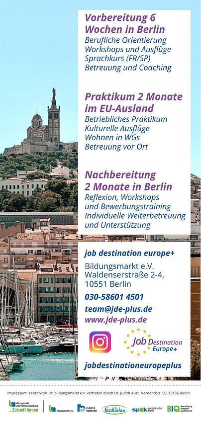 Bild 2 Gefördertes  Praktikum in Spanien für 18 bis 30 Jährige aus Berlin