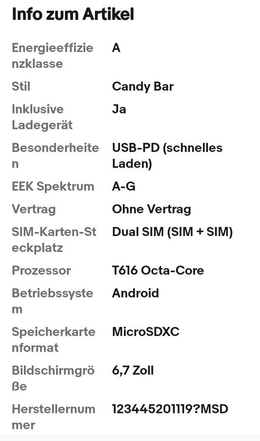 Bild 2 ZTE Blade V70 256 GB Stardust Gray Dual SIM Smartphone Handy Mobiltelefon + Hüll