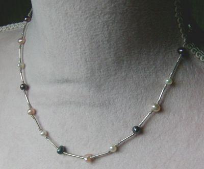 Bild 4 Perlencollier, 925 Silber