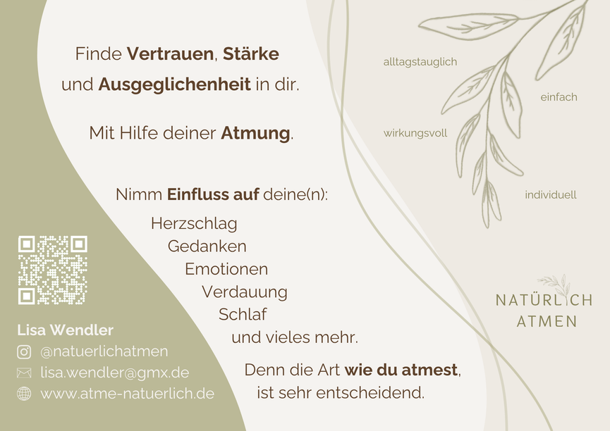 Bild 2 "Natürlich Atmen"- Du atmest jede Minute, aber nutzt du auch die Kraft dahinter?