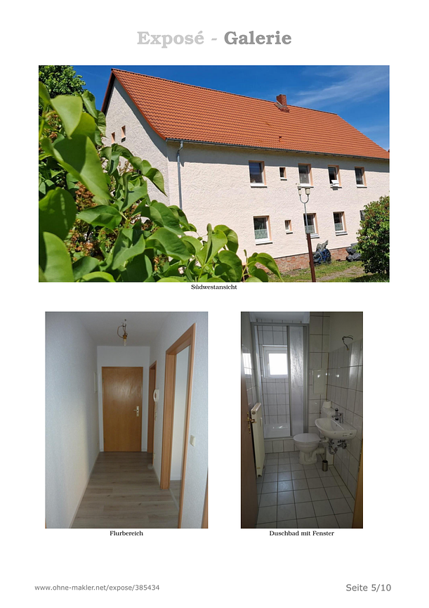 Bild 1 3-Raumwohnung Erdgeschoß 06249 Mücheln (Geiseltalsee) nach Kernsanierung mieten