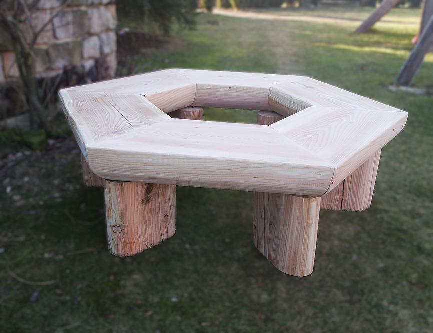 Bild 6 Baumbank. Krongartmöbel. Holzmöbel. Gartenbank.