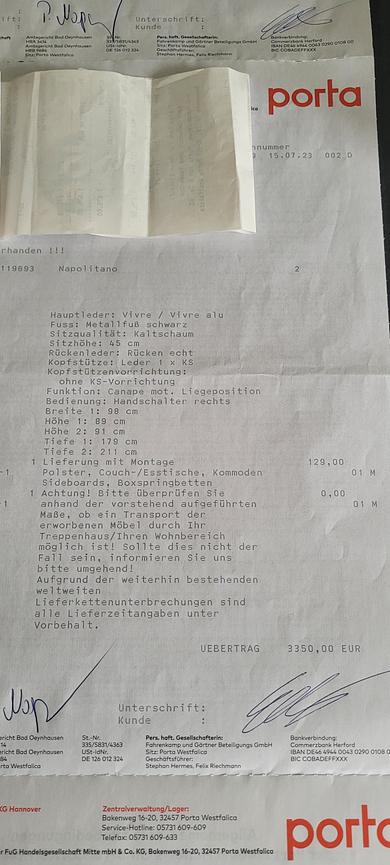 Bild 6 Ledersofa 1200,-€