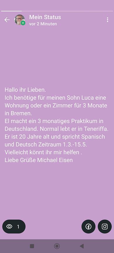 Bild 1 Zimmer gesucht.