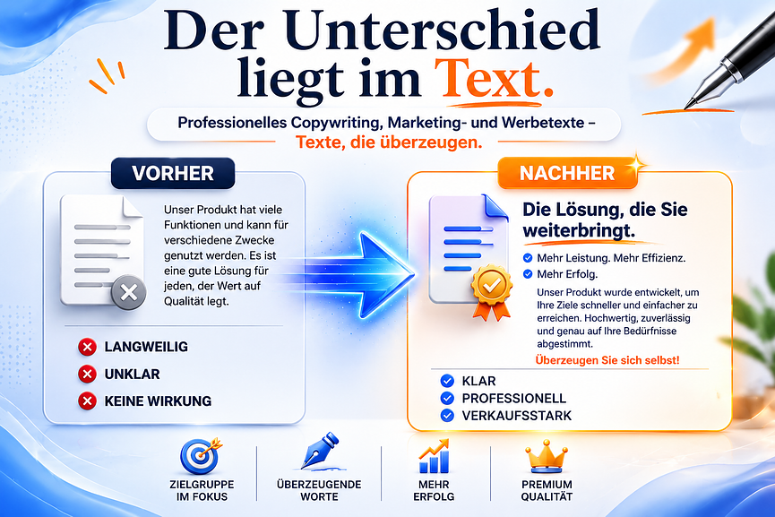Bild 1 Professionelles Copywriting, Marketing- und Werbetexte - Texte, die überzeugen