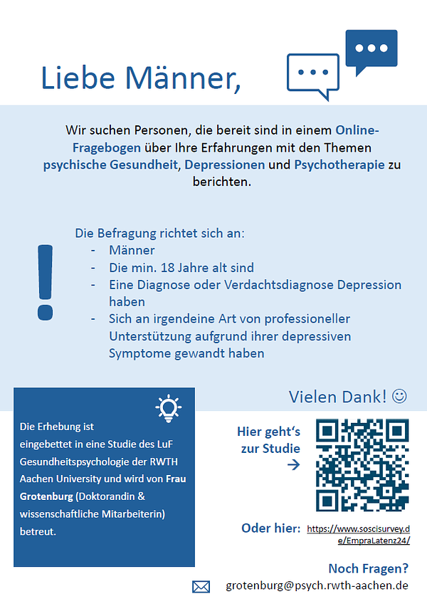 Bild 1 Studienteilnehmende gesucht!