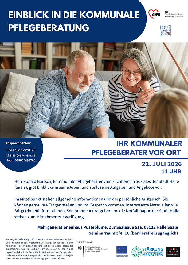 Bild 1 Einblick in die kommunale Pflegeberatung