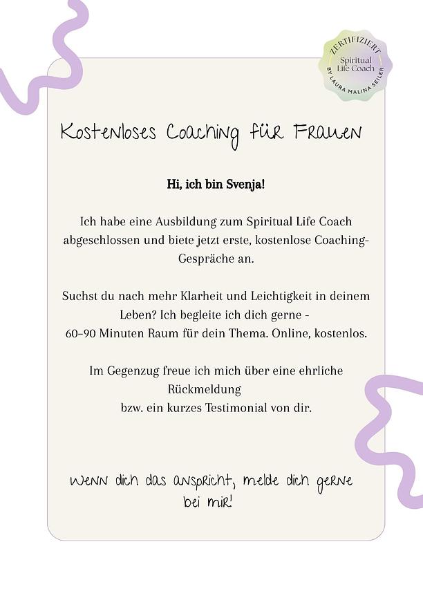 Bild 1 Kostenloses Coaching für Frauen