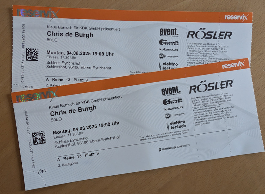 Bild 1 Chris de Burgh, Eyrichshof