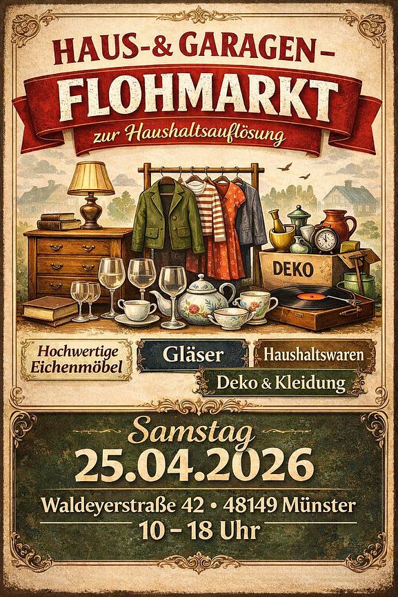 Bild 1 Garagenflohmarkt im Rahmen Haushaltsauflösung