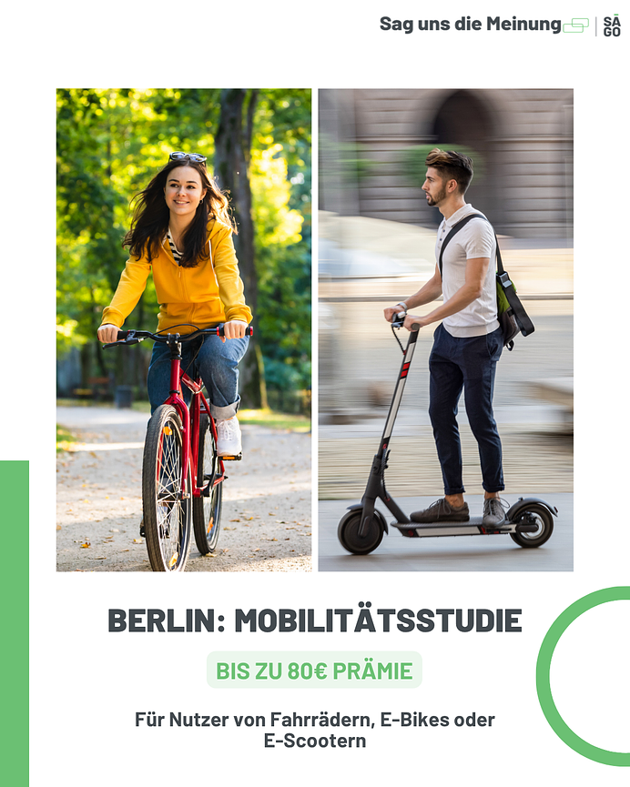 Bild 1 🚴‍♀️ BERLIN: Wir suchen Dich für eine spannende Fahrrad- & E-Bike-Studie!