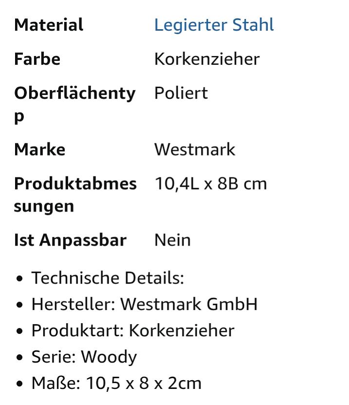 Bild 2 Westmark Korkenzieher