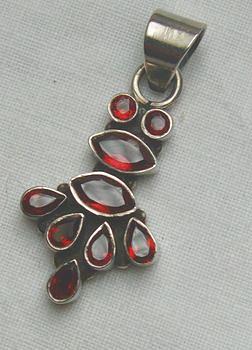 Bild 4 Granatanhänger, 925 Silbr, massiv