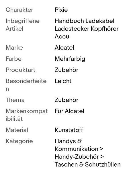 Bild 2 Original Zubehör: Alcatel PIXI 4 (5) Handbuch Ladegerät Strecker Kopfhörer Akku