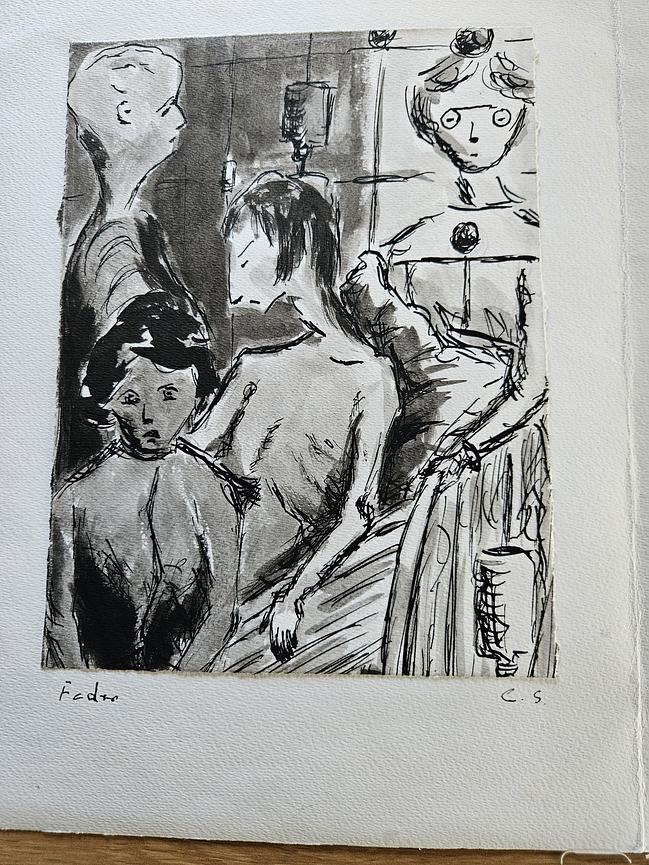 Bild 11 Expressionistische Aktzeichnung – Stil Egon Schiele – Motiv „Hockende Frau“ (191