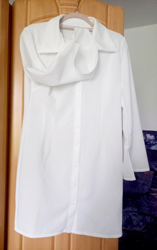 Bild 3 35,- VB - Blusenkleid 38/40 weiß NEU