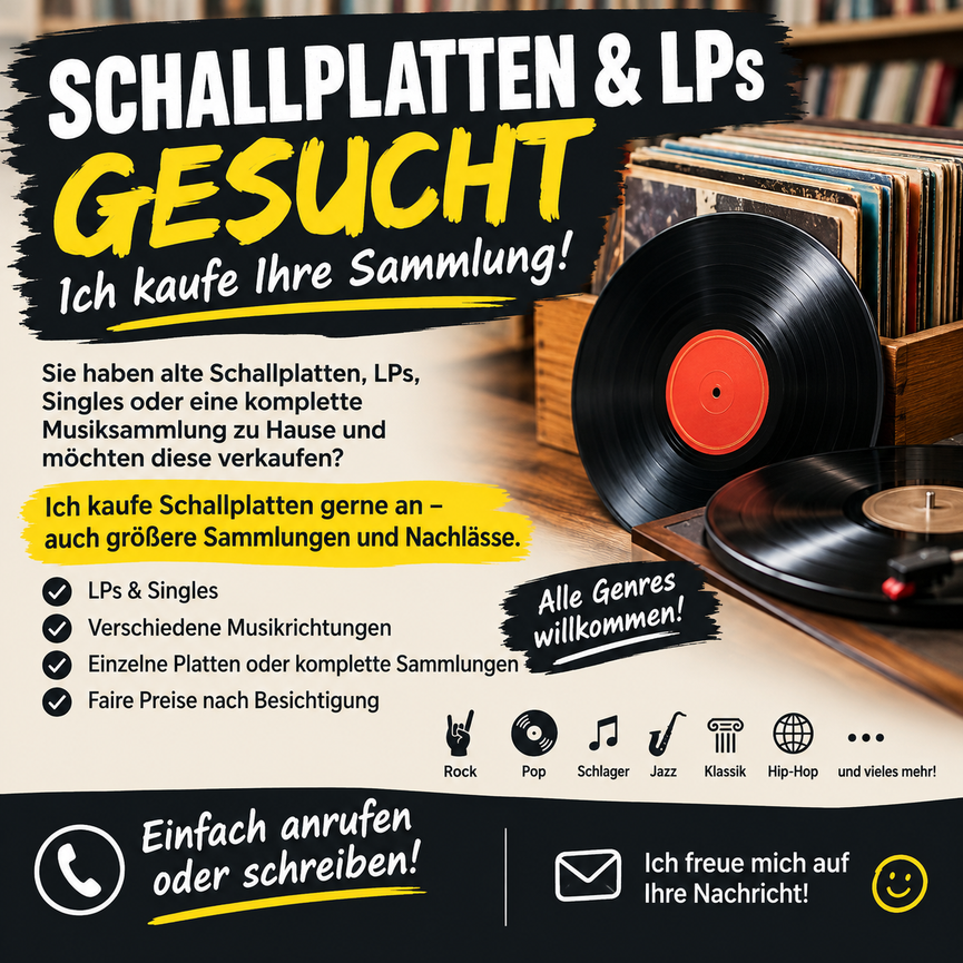 Bild 1 🎵 Schallplatten & LPs gesucht – Kaufe Sammlungen & Nachlässe