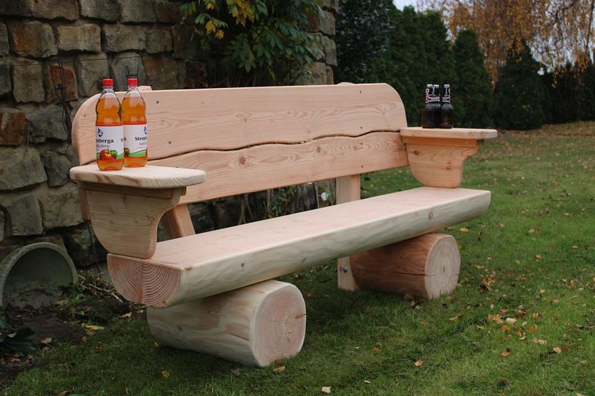 Bild 2 Gartenbank mit Armlehnen. Jubiläumsgeschenk. Rentners Geschenk.