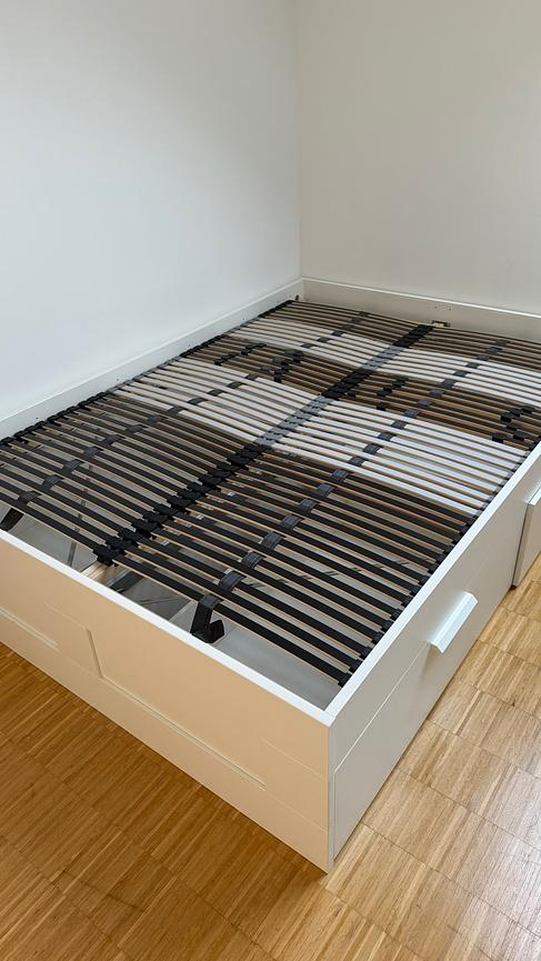Bild 2 ikea Bett * Brimnes * weiß 140x200 * inkl Lattenrost * 200€ * Rödermark