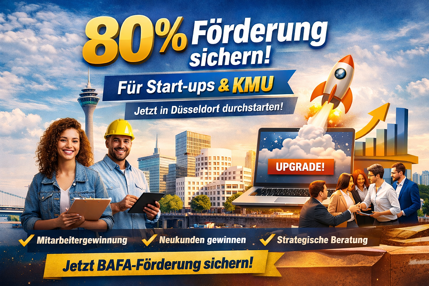 Bild 1 80 % Förderung für Betriebe & KMU – speziell für Mitarbeitergewinnung, Neukunden