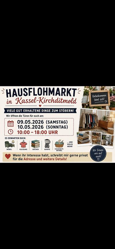 Bild 1 Hausflohmarkt in Kassel-Kirchditmold
