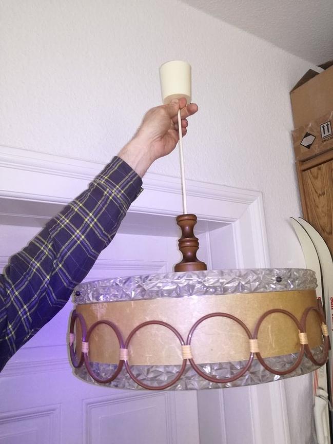 Bild 1 =>antike Vintage-Lampe=>70iger Jahre-Old-West=>nur 19,-€!!!