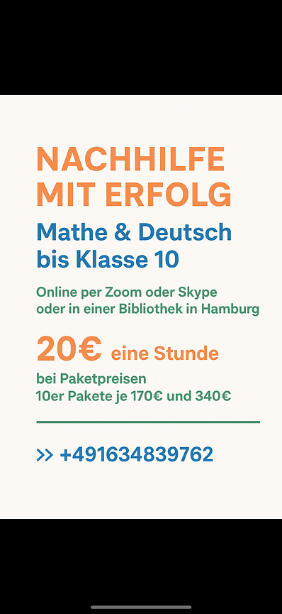 Bild 1 Nachhilfe in HH