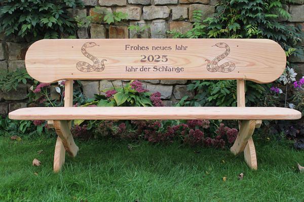 Bild 4 Gartenbank mit Gravur. Weihnachtsgeschenk. Hochzeitsgeschenk.