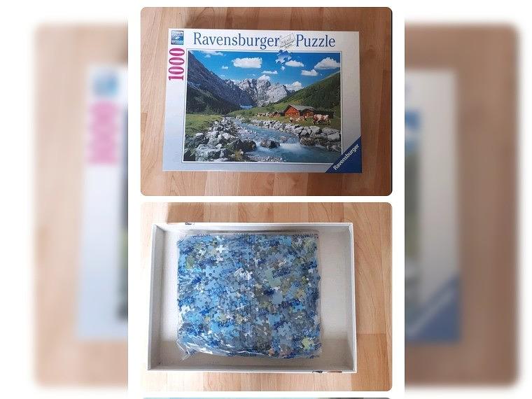 Bild 1 Ravensburger Puzzle - 1000 Teile, ohne Orig. Karton