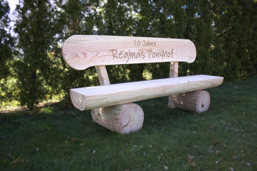 Bild 7 Gartenbank mit Armlehnen. Hochzeitsgeschenk. Jubiläumsgeschenk.