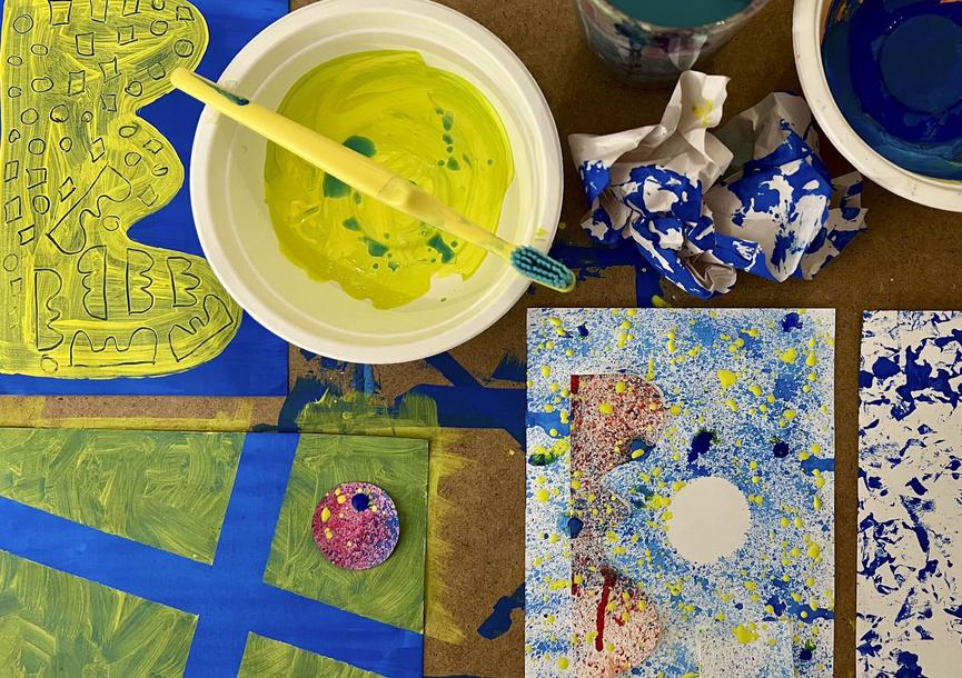 Bild 1 Kurs Herbstferien: Experimentelle Malerei