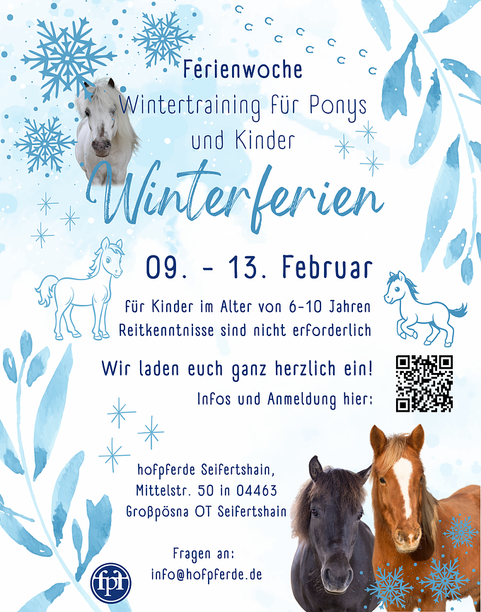 Bild 1 Ferienwoche - Wintertraining für Ponys und junge ReiterInnen