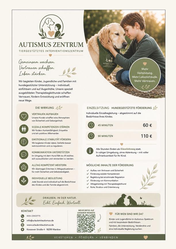 Bild 1 Tiergestützte Autismusarbeit