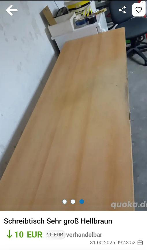 Bild 3 Großer Schreibtisch 5 Euro
