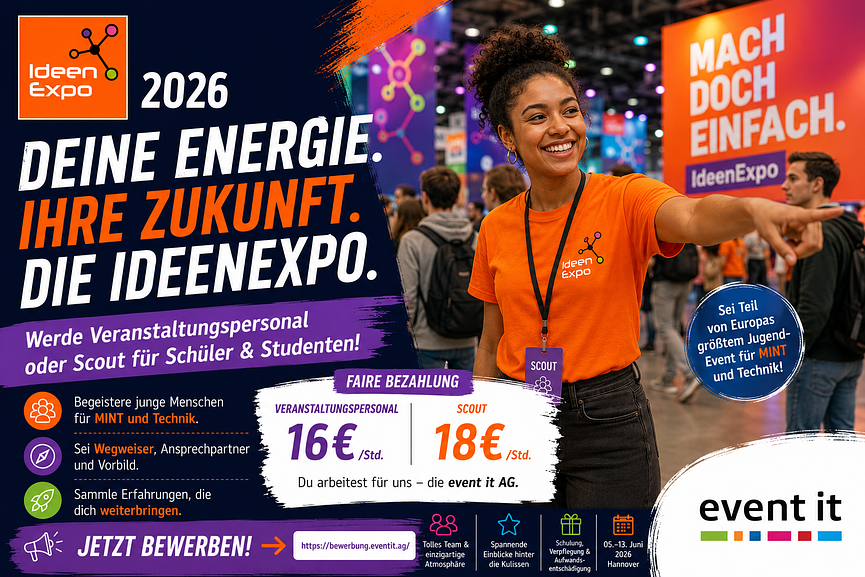 Bild 1 Studentenjob / Schülerjob – IdeenExpo 2026 Hannover