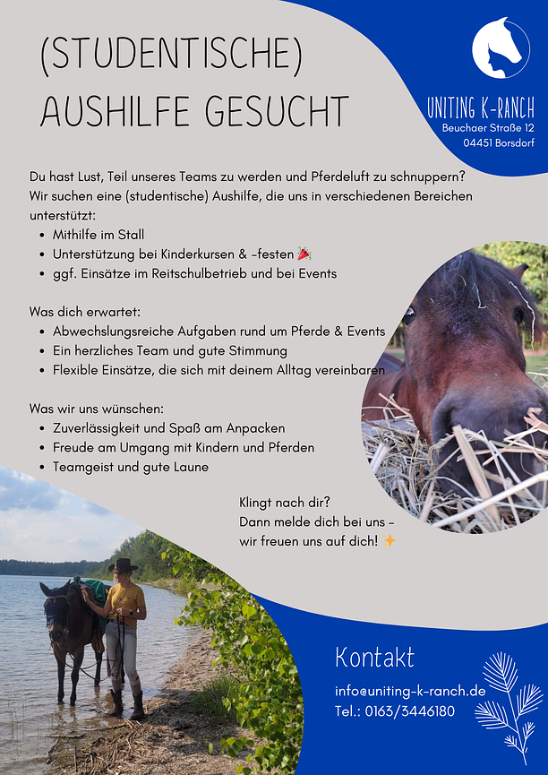 Bild 1 (Studentische) Aushilfe gesucht...