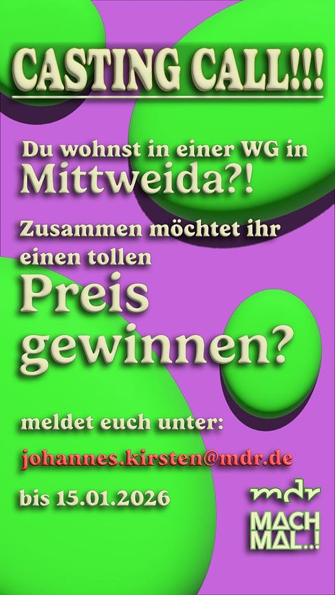 Bild 1 Casting Call für ein WG Battle