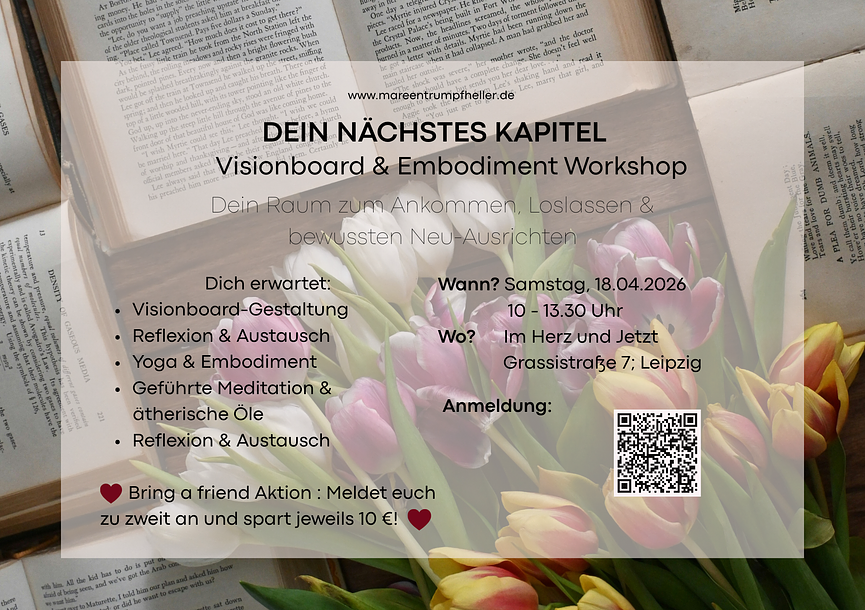 Bild 1 Visionboard & Embodiment Workshop DEIN NÄCHSTES KAPITEL
